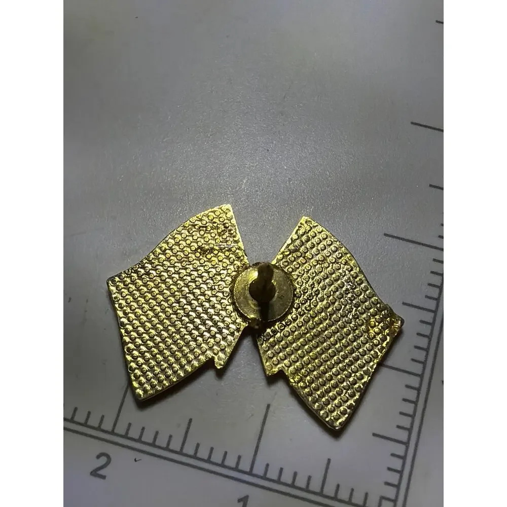 Vintage Puerto Rico Olympic Rings Crossed Flags Enamel Lapel Pin Olympics